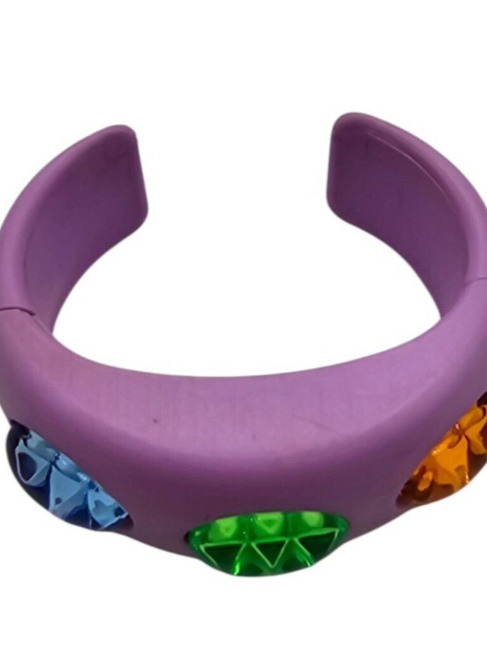 vintage 1990s LED blinking plastic cuff bracelet 1997 Purple